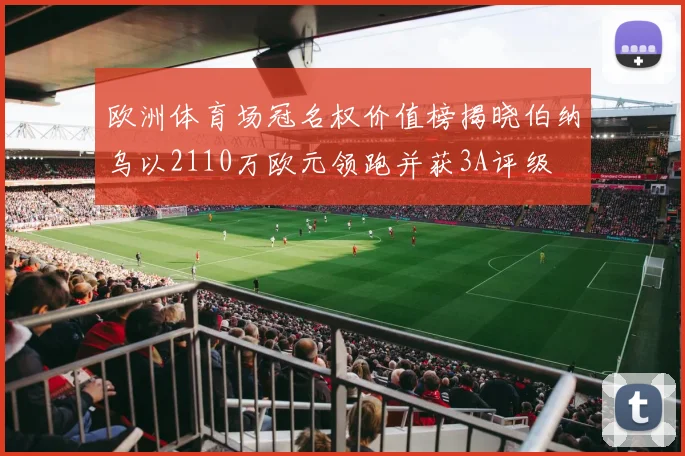 欧洲体育场冠名权价值榜揭晓伯纳乌以2110万欧元领跑并获3A评级